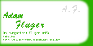 adam fluger business card