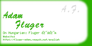 adam fluger business card